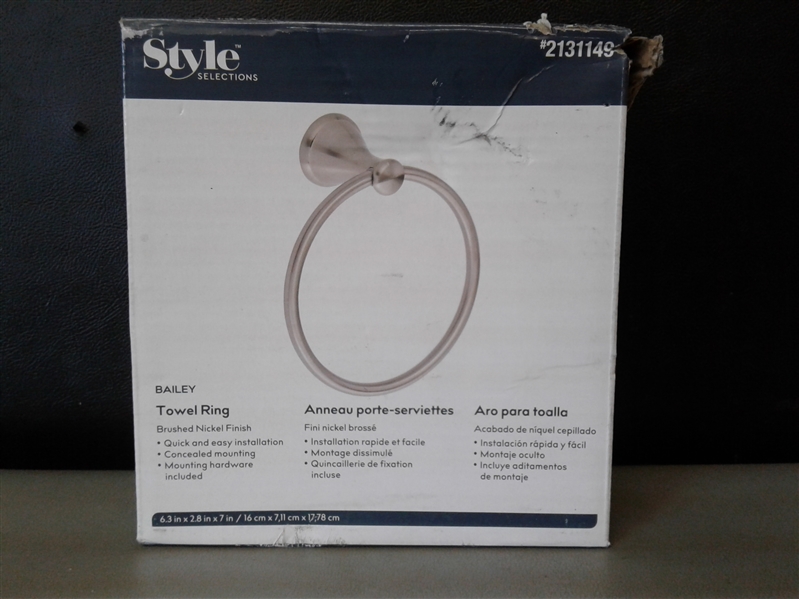 Style Selections Bailey Towel Ring