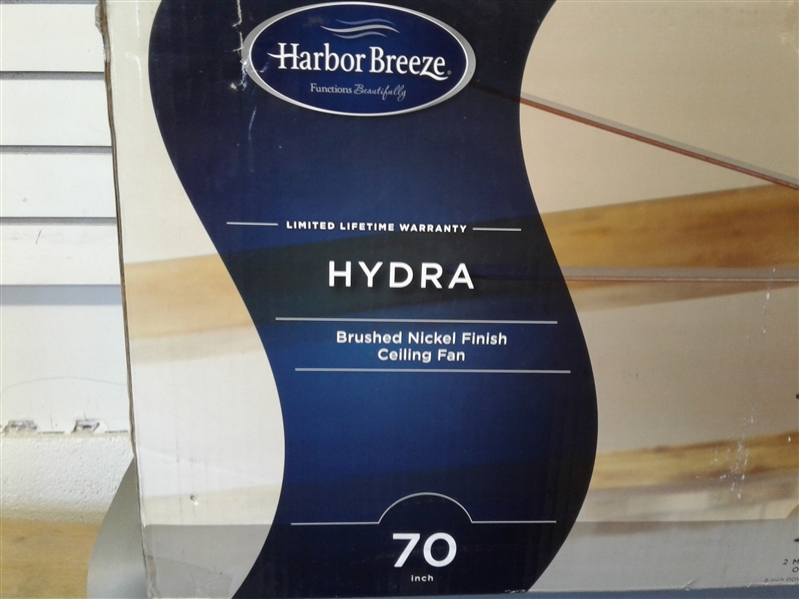 Harbor Breeze Hydra Brushed Nickel Finish Ceiling Fan