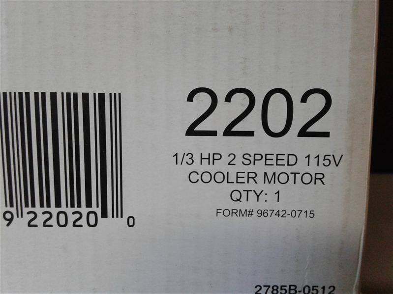 Evaporative Cooler Motor 2202