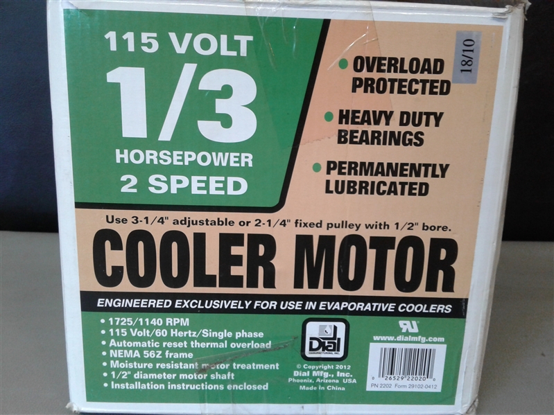 Evaporative Cooler Motor 2202