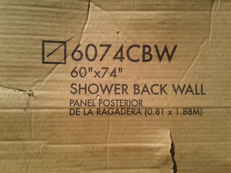 60- Inch Shower Back Wall
