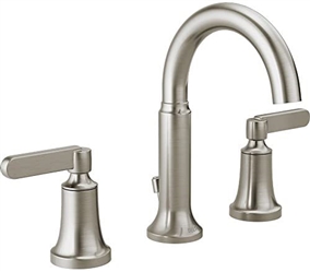  Delta Alux SpotShield Brushed Nickel 2-handle Widespread Bathroom Faucet