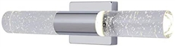 allen + roth Dunwynn 1-Light 18-in Chrome Cylinder LED Vanity Light