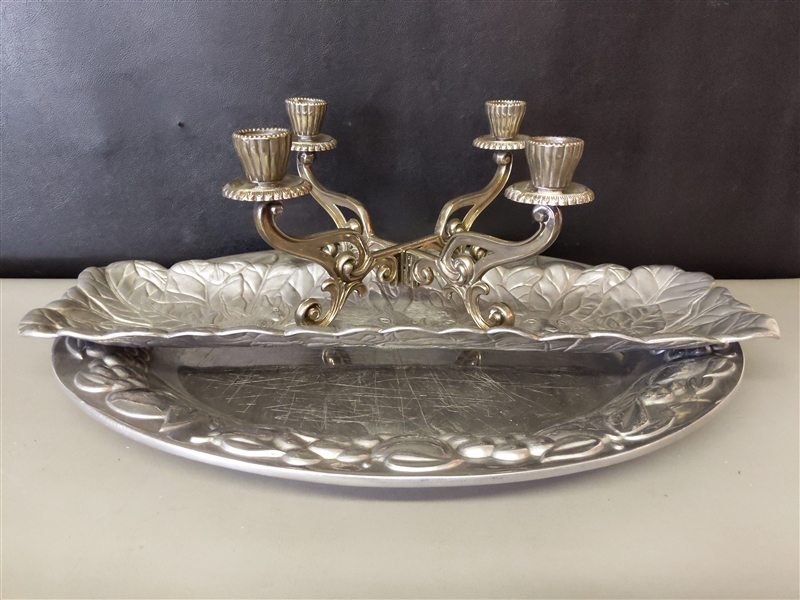 Platter, Tray, and Candle Holder