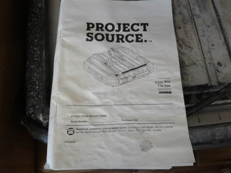 Project Source Tile Saw