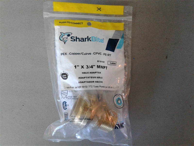 SharkBite 1 x 3/4 Male Adapter