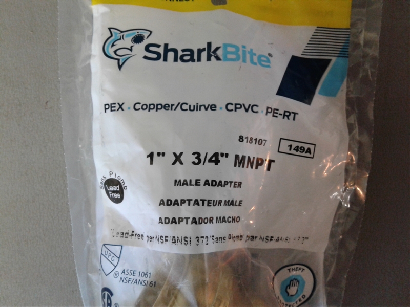 SharkBite 1 x 3/4 Male Adapter