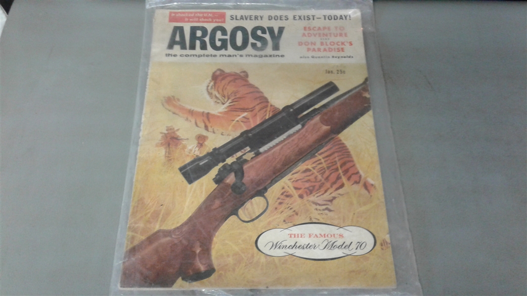 4 Vintage Argosy Magazines 1950-1970