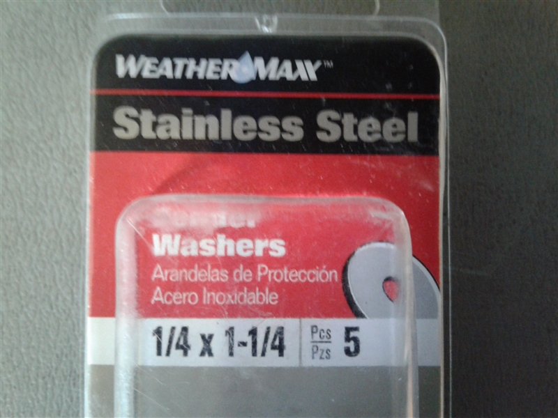 Weather Max SS Fender Washer 1/4 x 1 1/4