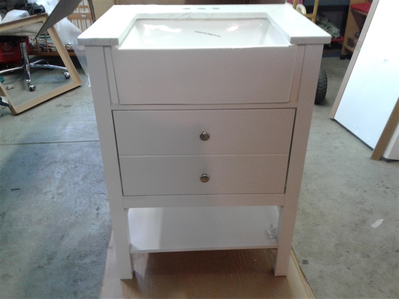Style Selections Vanity With Top And Mirror