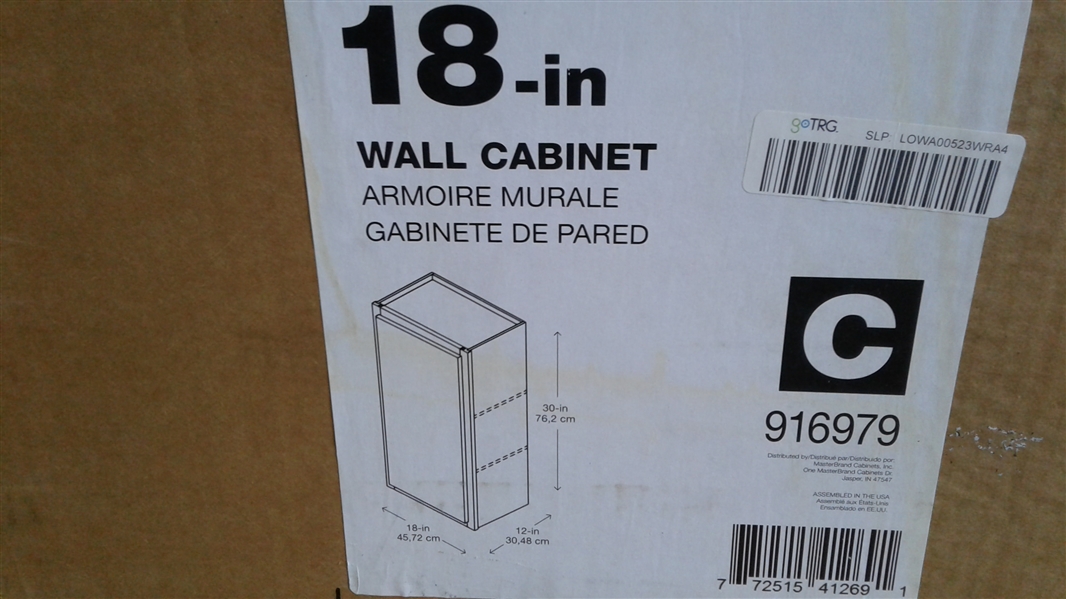18-in Wall Cabinet 