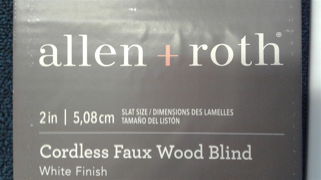 Allen+Roth Cordless Faux Wood Blind 