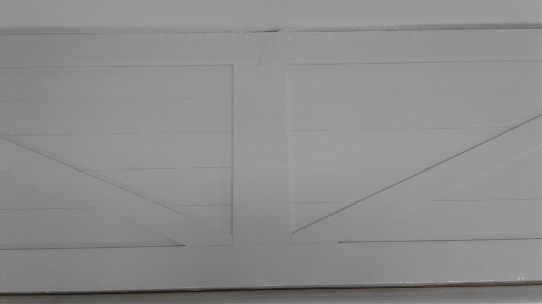 PVC Double Barn Door -White 42 x 84
