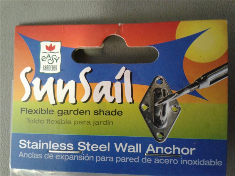 Easy Gardener Stainless Steel Wall Anchor for Sun Shade