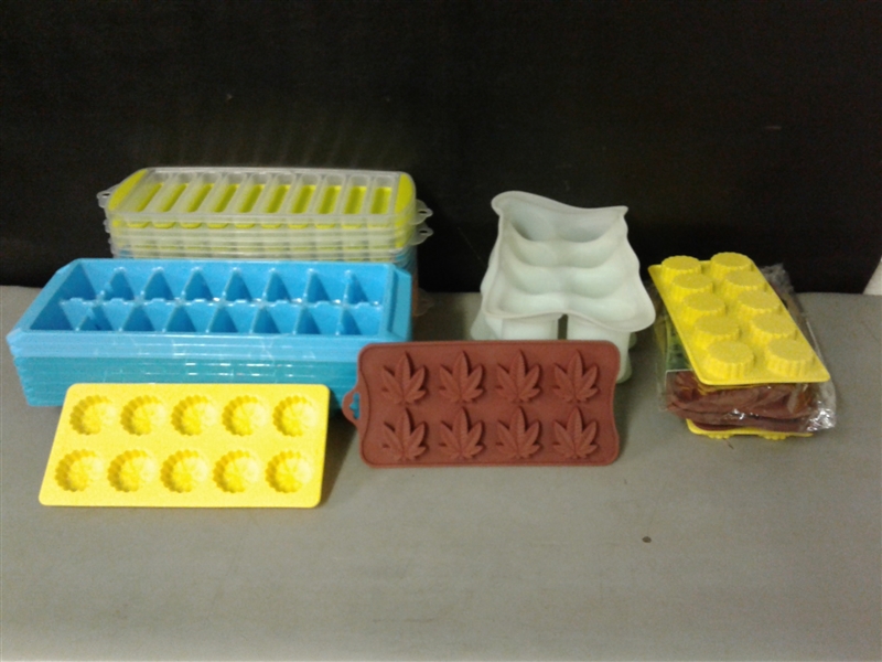 Candy Molds, Ice Trays, and Popsicle Tray 