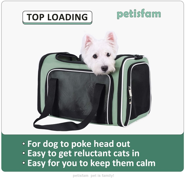  petisfam Soft Pet Carrier for Medium Cats and Small Dogs
