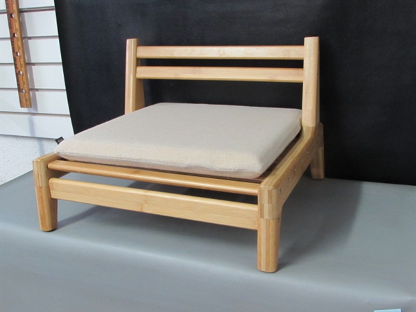  ZEN'S Bamboo Floor Seat Chair 