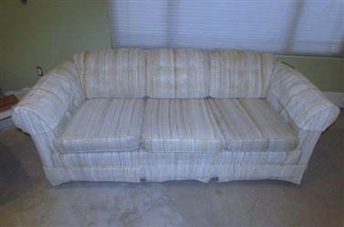 TAN FABRIC COUCH