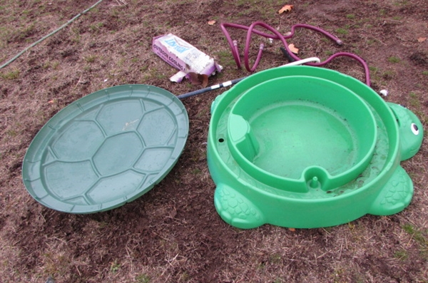 TURTLE SAND/WATER BOX AND MISTING STANDS AND COOLING SYSTEM