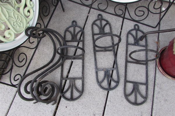 WROUGHT IRON OUTDOOR WALL DECORATIONS AND MORE