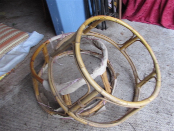 PAIR OF BAMBOO CHAIR BASES