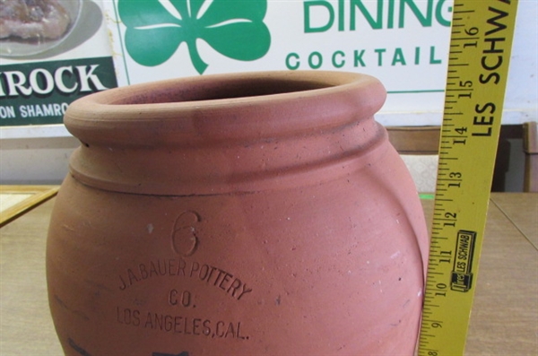 LARGE CLAY DISPENSER WITH SPIGOT
