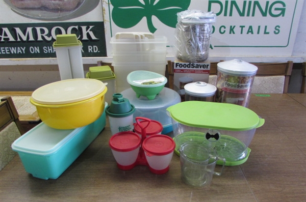 TUPPERWARE/FOOD SAVER & OTHER CONTAINERS