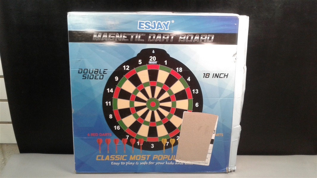  Esjay 18 inch Magnetic Dart Board Set