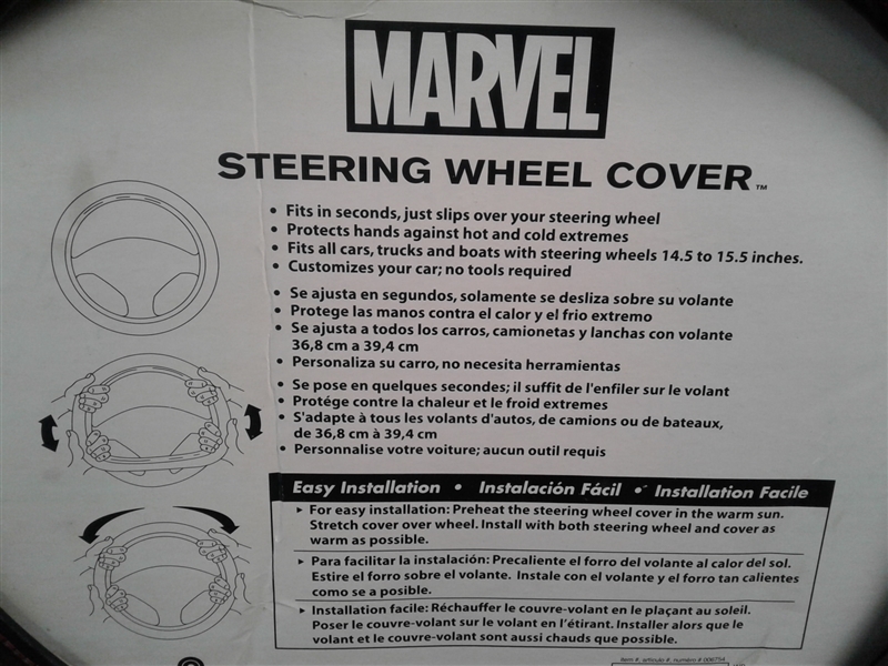 Marvel Spiderman Steering Wheel Cover