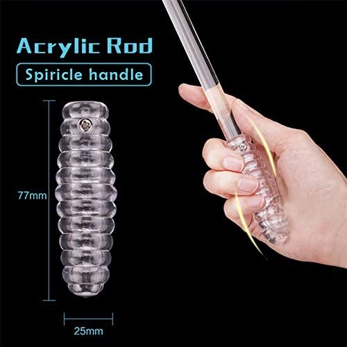 2 Pack - 30 inches Clear Acrylic Universal Drapery Pull Rod Wand