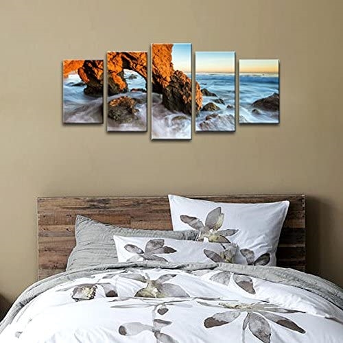 5 Piece Seascape Canvas Prints