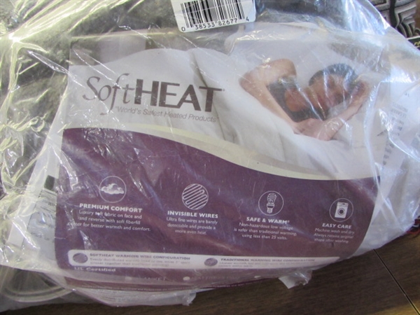 HEATED THROW, MATTRESS PAD, ACCENT PILLOWS & MORE