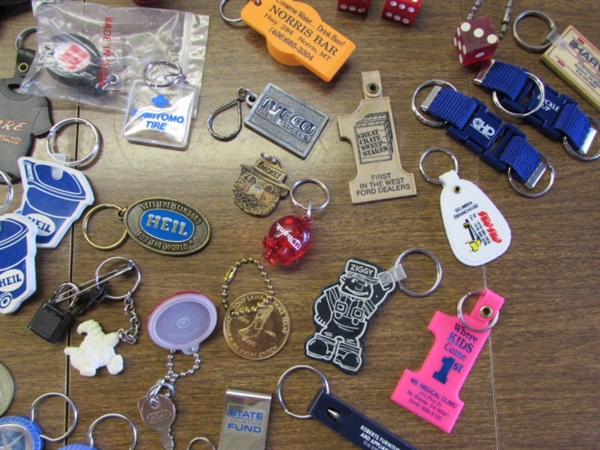 LARGE KEYCHAIN COLLECTION