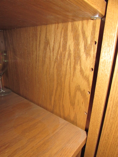 STORAGE CABINET WITH GLASS DOORS