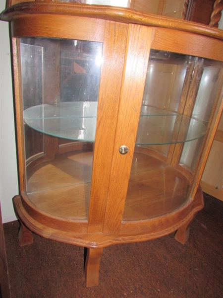CURVED FRONT CHINA CABINET