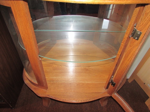 CURVED FRONT CHINA CABINET