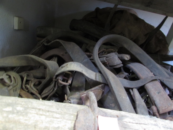 HUGE PILE OF LEATHER DRIVING GEAR