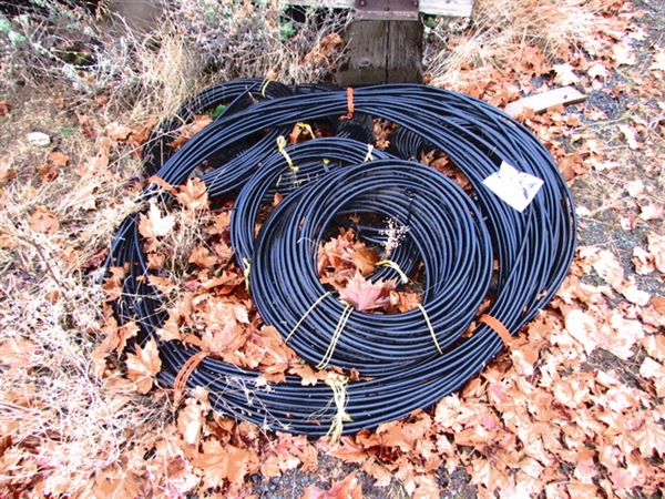6 COILS OF DRIP LINE PVC PIPE 1/2