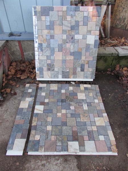 TILED HEARTH & BACK BOARD PIECES