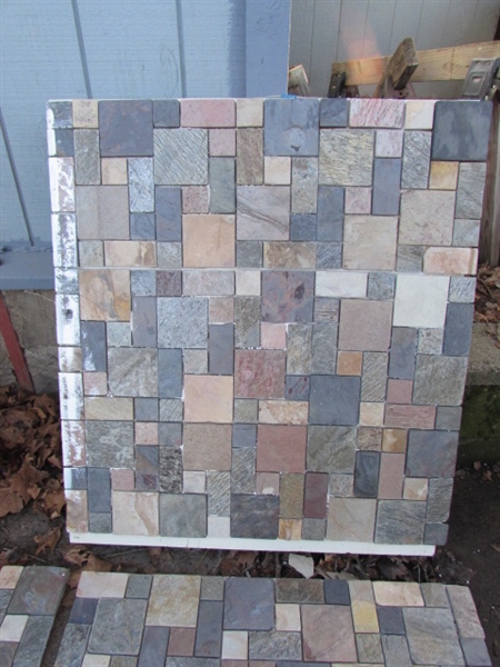 TILED HEARTH & BACK BOARD PIECES