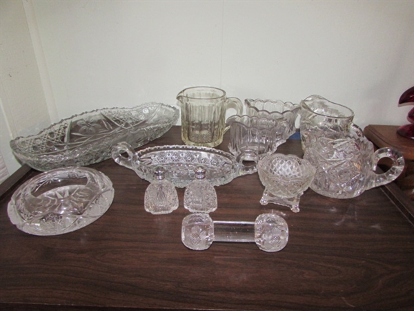 VINTAGE PRESSED & CUT GLASS COLLECTION