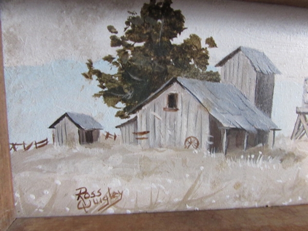 ART BY ROSS QUIGLEY - BARN LANDSCAPES
