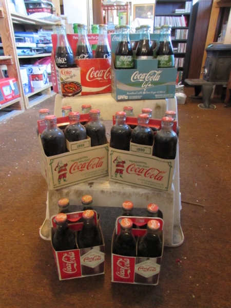 6-PACK & 4-PACK BOTTLES OF COLLECTIBLE COCA-COLA