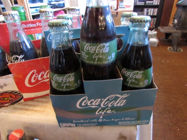 6-PACK & 4-PACK BOTTLES OF COLLECTIBLE COCA-COLA