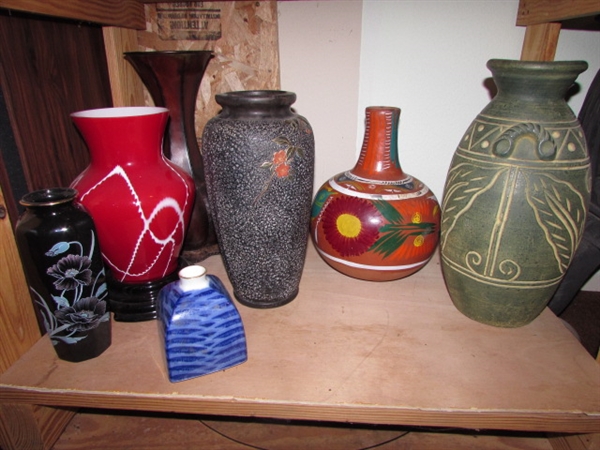 NICE COLLECTION OF VASES