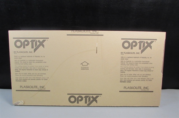 Optix by Plaskolite Plastic Plexiglass Board with Protective Paper