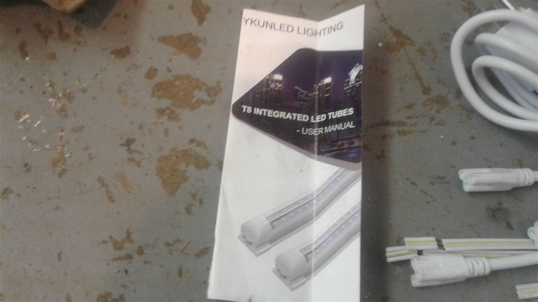 4 Pack V Shape T8 Integrated 8 Foot Led Tube Light