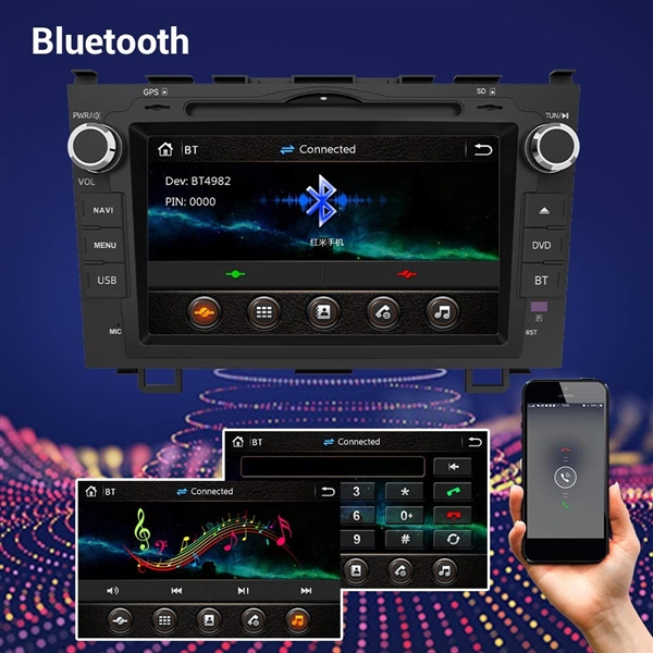 Car Radio Stereo for Honda CRV 2007-2011 8 Inch Touch Screen with Bluetooth 