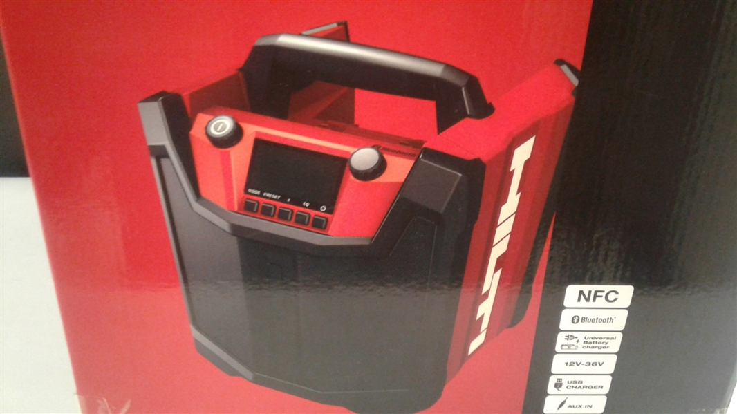 Lot Detail Hilti RC 4/36 Jobsite Radio with Bluetooth and Charger for