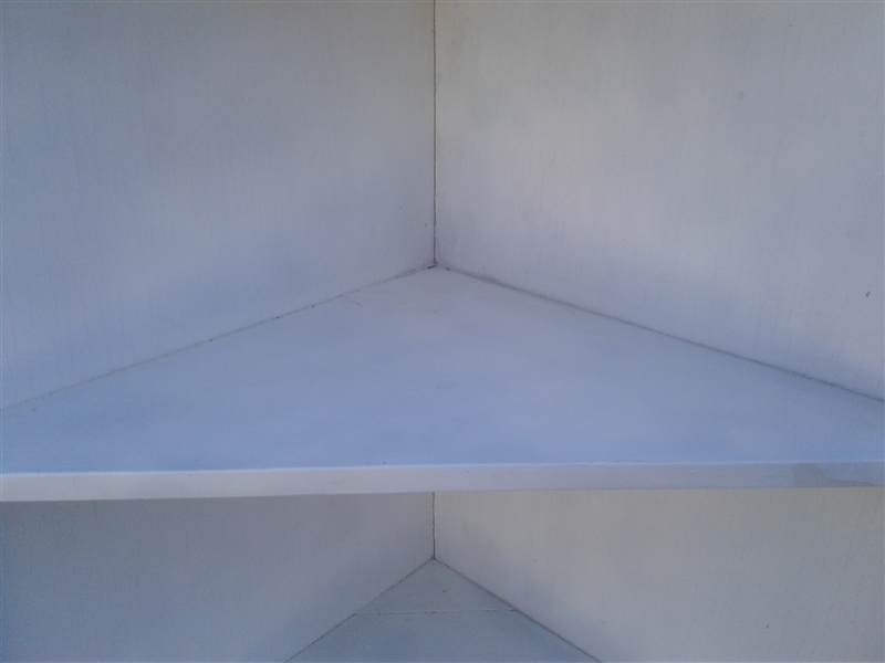 White Corner Cabinet 